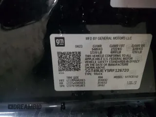 2024 GMC Sierra 3500HD SLT z VIN 1GT49UEY5RF126720, wystawiony jako Copart lot #80645694 z przebiegiem 35 573 mil mil oraz Szkoda całkowita • Salvage title. Historia ofert i sprzedaży dostępna na DreamBid. Obrazek 13.