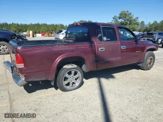 2002 Dodge Dakota SLT with VIN 1B7HL48N02S596767, listed as a Copart auction lot 44758185 with 237,644 mi miles and Clean Title. Bid and sale history available at carsss.com. Image 3.