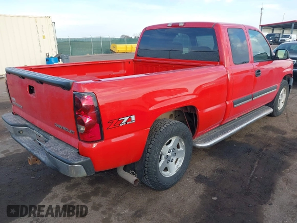 2005 Chevrolet Silverado 1500 Z71 with VIN 1GCEK19B75E124688, listed as a IAAI auction lot 41897171 with 101,547 mi miles and . Bid and sale history available at DreamBid. Image 4.