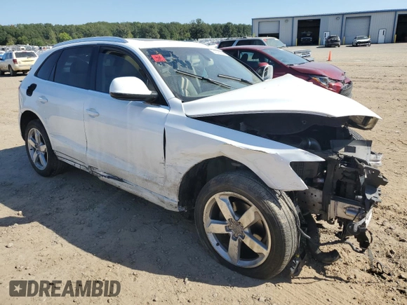 2012 Audi Q5 Premium Plus with VIN WA1LFAFP6CA136583, listed as a Copart auction lot 74075684 with Not provided miles and Salvage title. Bid and sale history available at DreamBid. Image 4.