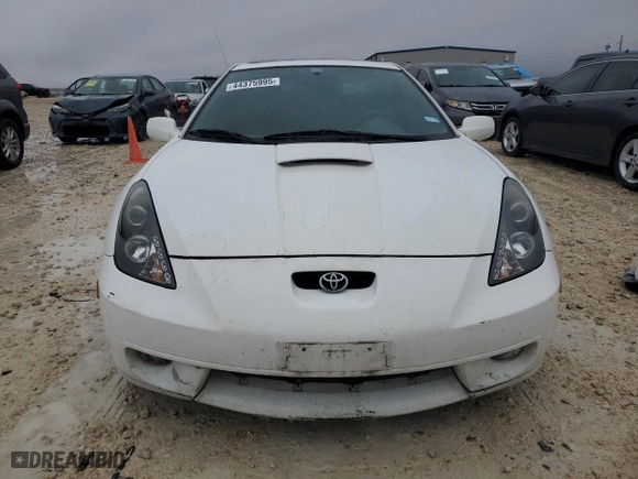 2000 Toyota Celica GT with VIN JTDDR32T5Y0069763, listed as a Copart auction lot 44375995 with 252,690 mi miles and Salvage Title. Bid and sale history available at carsss.com. Image 5.