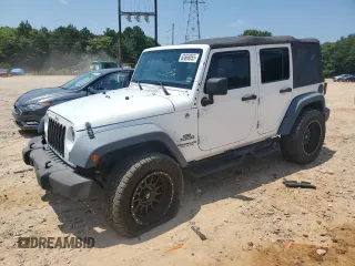 2014 Jeep Wrangler Unlimited Sport with VIN 1C4BJWDG4EL313610, listed as a Copart auction lot 63666055 with 148,222 mi miles and Salvage title. Bid and sale history available at DreamBid. Image 1.