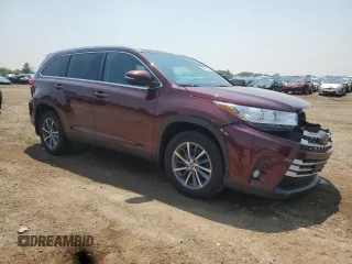 2019 Toyota Highlander SE with VIN 5TDJZRFH5KS949295, listed as a Copart auction lot 59813625 with 118,376 mi miles and Salvage title. Bid and sale history available at DreamBid. Image 4.