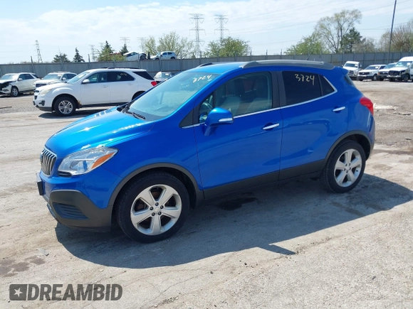 2016 Buick Encore with VIN KL4CJASB8GB701473, listed as a IAAI auction lot 42103724 with 104,978 mi miles. Bid and sale history available at carsss.com. Image 2.