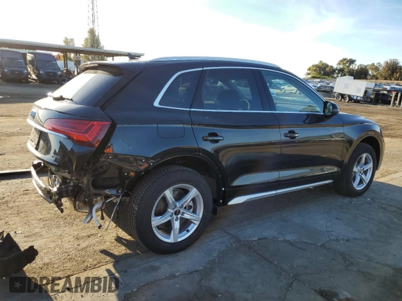 2024 Audi Q5 Premium with VIN WA1ABAFY8R2063537, listed as a Copart auction lot 80240554 with 3,741 mi miles and Salvage Title. Bid and sale history available at carsss.com. Image 3.