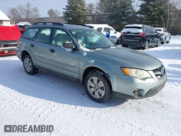 2009 Subaru Outback with VIN 4S4BP60C696342172, listed as a IAAI auction lot 41447113 with 172,784 mi miles. Bid and sale history available at carsss.com. Image 1.