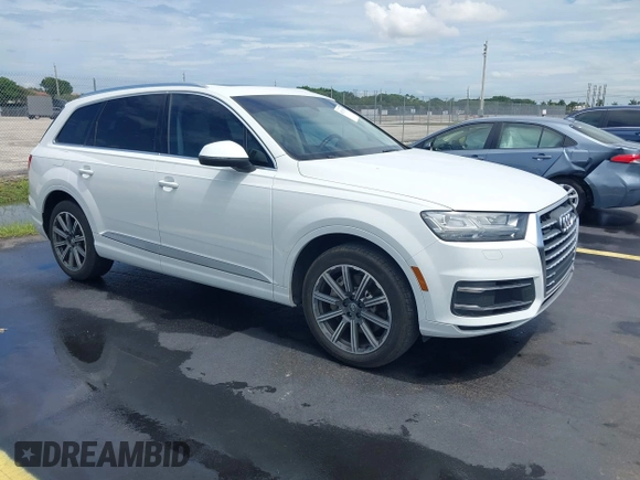 2018 Audi Q7 Premium Plus z VIN WA1LHAF79JD004553, wystawiony jako IAAI lot #42591653 z przebiegiem 65 349 mil mil oraz . Historia ofert i sprzedaży dostępna na DreamBid. Obrazek 1.