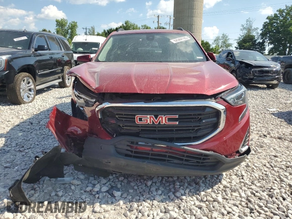 2020 GMC Terrain SLE with VIN 3GKALMEV2LL133443, listed as a Copart auction lot 62584195 with 75,823 mi miles and Salvage title. Bid and sale history available at DreamBid. Image 5.