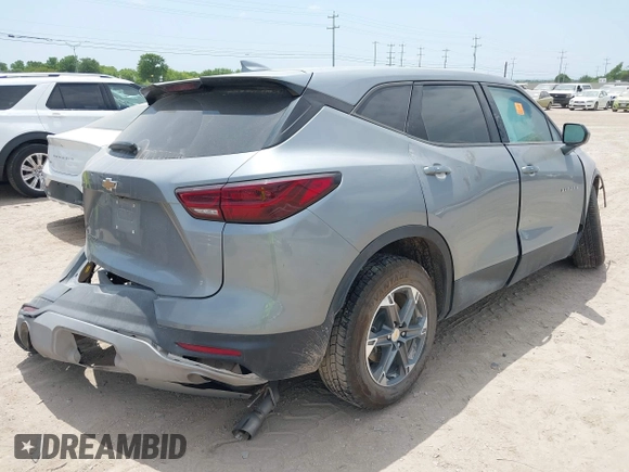 2023 Chevrolet Blazer LT with VIN 3GNKBCR49PS183886, listed as a IAAI auction lot 42045562 with Not provided miles and . Bid and sale history available at DreamBid. Image 4.