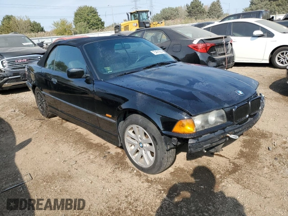 1998 BMW 3 Series 323ic with VIN WBABJ7321WEA17056, listed as a Copart auction lot 75431624 with 189,710 mi miles and Salvage Title. Bid and sale history available at carsss.com. Image 4.