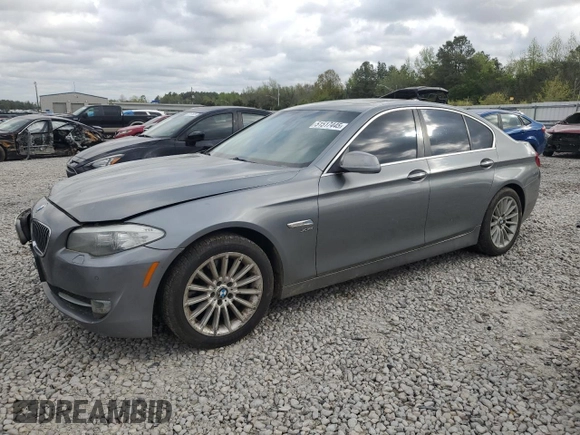 2011 BMW 5 Series 535i xDrive with VIN WBAFU7C57BDU55063, listed as a Copart auction lot 51517445 with 271,467 mi miles and Salvage Title. Bid and sale history available at carsss.com. Image 1.