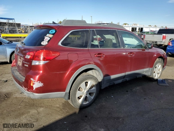 2011 Subaru Outback 2.5i Limited with VIN 4S4BRBJC9B3447832, listed as a Copart auction lot 43415205 with 213,020 mi miles and Salvage Title. Bid and sale history available at carsss.com. Image 3.