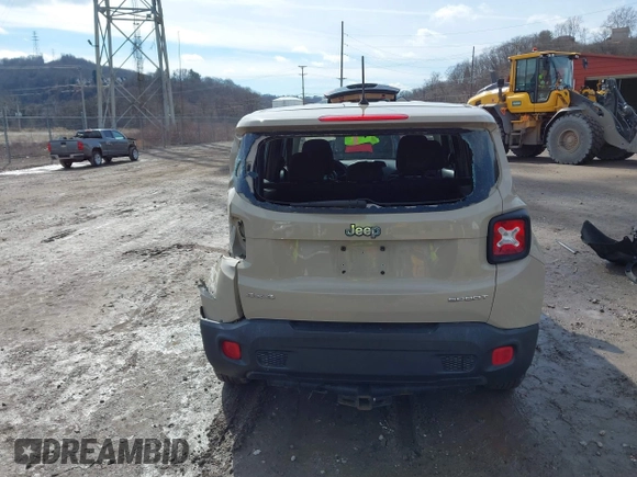 2015 Jeep Renegade Sport with VIN ZACCJBAT4FPC26527, listed as a IAAI auction lot 41704445 with 108,660 mi miles and . Bid and sale history available at DreamBid. Image 16.