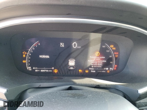 2022 Acura MDX w/Technology Package with VIN 5J8YD9H46NL012437, listed as a Copart auction lot 80527364 with 34,716 mi miles and Salvage Title. Bid and sale history available at carsss.com. Image 9.