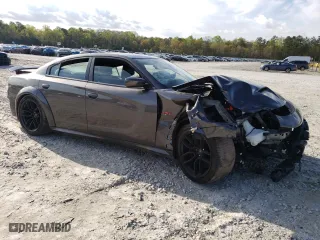 2022 Dodge Charger Scat Pack with VIN 2C3CDXGJ3NH191395, listed as a Copart auction lot 48655404 with 25,444 mi miles and Salvage Title. Bid and sale history available at carsss.com. Image 4.