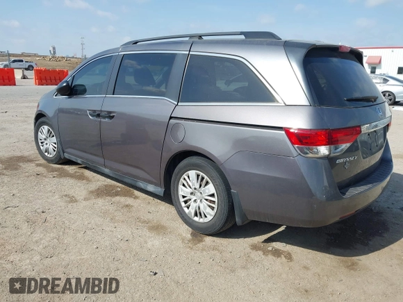 2015 Honda Odyssey LX with VIN 5FNRL5H29FB032327, listed as a IAAI auction lot 42052043 with 153,365 mi miles and . Bid and sale history available at DreamBid. Image 3.