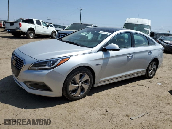 2017 Hyundai Sonata Hybrid Limited with VIN KMHE34L15HA044599, listed as a Copart auction lot 54274143 with 106,525 mi miles. Bid and sale history available at carsss.com. Image 1.