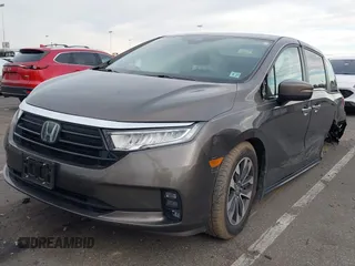 2022 Honda Odyssey EX-L z VIN 5FNRL6H7XNB061495, wystawiony jako IAAI lot #41093391 z przebiegiem 50 572 mil mil oraz . Historia ofert i sprzedaży dostępna na DreamBid. Obrazek 2.