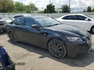2014 Lexus GS 350 with VIN JTHCE1BL1E5020262, listed as a Copart auction lot 59817665 with 128,205 mi miles and Salvage title. Bid and sale history available at DreamBid. Image 4.