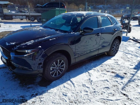2025 Mazda CX-30 2.5 S with VIN 3MVDMBAM6SM763738, listed as a IAAI auction lot 41327425 with 120 mi miles. Bid and sale history available at carsss.com. Image 2.
