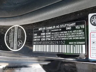 2016 Mercedes-Benz E-Class E 250 BlueTEC Luxury with VIN WDDHF0EB9GB274152, listed as a IAAI auction lot 41714634 with 77,661 mi miles. Bid and sale history available at carsss.com. Image 9.