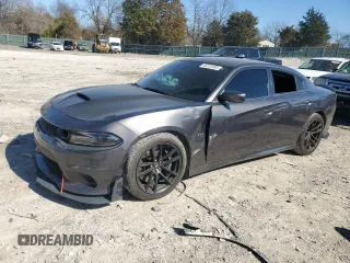 2021 Dodge Charger Scat Pack with VIN 2C3CDXGJ4MH626794, listed as a Copart auction lot 45310495 with 21,279 mi miles and Salvage Title. Bid and sale history available at DreamBid. Image 1.