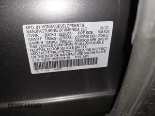2023 Acura MDX w/Advance Package with VIN 5J8YE1H86PL024110, listed as a IAAI auction lot 41425831 with 20,205 mi miles. Bid and sale history available at carsss.com. Image 9.