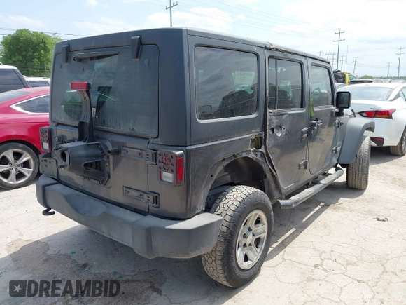 2017 Jeep Wrangler Unlimited Sport with VIN 1C4BJWDG8HL545289, listed as a IAAI auction lot 41978256 with 117,153 mi miles and . Bid and sale history available at DreamBid. Image 4.