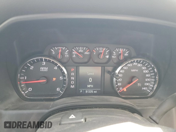 2016 Chevrolet Silverado 1500 LS with VIN 1GCVKNECXGZ106994, listed as a Copart auction lot 77190794 with 91,326 mi miles and Salvage Title. Bid and sale history available at carsss.com. Image 9.