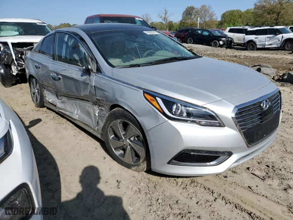 2016 Hyundai Sonata Hybrid Limited with VIN KMHE34L18GA009537, listed as a Copart auction lot 49085245 with 0 mi miles and Salvage Title. Bid and sale history available at carsss.com. Image 4.