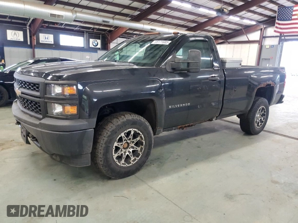 2014 Chevrolet Silverado 1500 Work Truck with VIN 1GCNKPEH8EZ176465, listed as a Copart auction lot 55171685 with 128,370 mi miles and Clean Title. Bid and sale history available at DreamBid. Image 1.