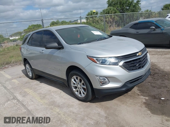 2018 Chevrolet Equinox LS with VIN 2GNAXHEV1J6110087, listed as a IAAI auction lot 42175959 with 124,611 mi miles and . Bid and sale history available at DreamBid. Image 1.