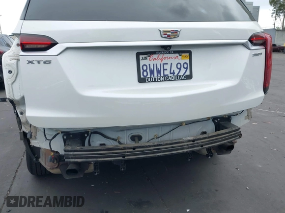 2021 Cadillac XT6 Luxury with VIN 1GYKPAR47MZ221123, listed as a IAAI auction lot 42374772 with 69,829 mi miles and . Bid and sale history available at DreamBid. Image 12.
