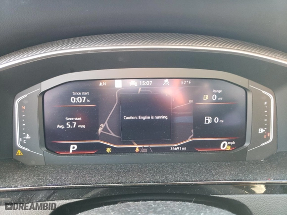 2021 Volkswagen Arteon SEL Premium R-Line with VIN WVWTR7AN8ME002738, listed as a Copart auction lot 80719753 with 34,691 mi miles and Salvage Title. Bid and sale history available at carsss.com. Image 9.