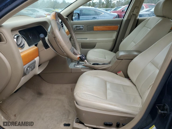 2007 Lincoln MKZ with VIN 3LNHM26T17R627185, listed as a Copart auction lot 49986005 with 102,061 mi miles and Salvage Title. Bid and sale history available at carsss.com. Image 7.