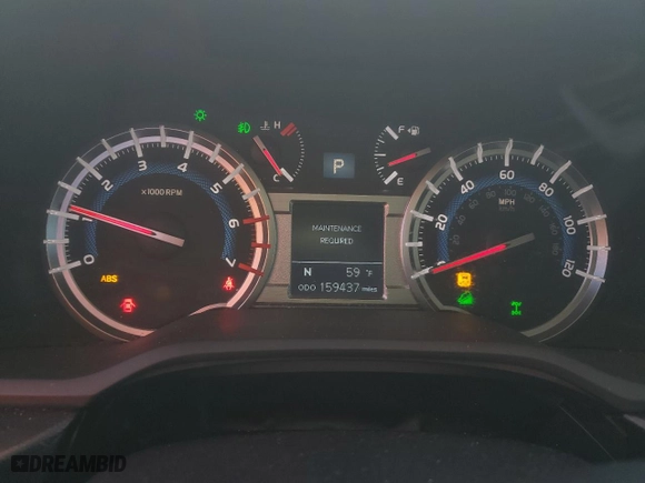 2016 Toyota 4Runner Limited with VIN JTEBU5JR8G5396307, listed as a Copart auction lot 50541635 with 159,437 mi miles and Salvage Title. Bid and sale history available at carsss.com. Image 9.