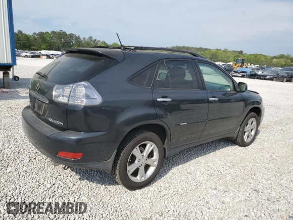 2008 Lexus RX 400h with VIN JTJGW31U582851546, listed as a Copart auction lot 52691335 with 152,790 mi miles and Salvage Title. Bid and sale history available at DreamBid. Image 3.