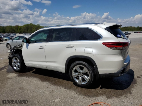 2017 Toyota Highlander Limited with VIN 5TDDZRFH8HS417304, listed as a Copart auction lot 52291805 with 103,868 mi miles and Salvage Title. Bid and sale history available at carsss.com. Image 2.