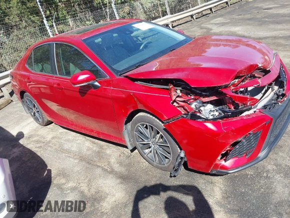 2021 Toyota Camry SE Nightshade with VIN 4T1G11AK1MU405019, listed as a IAAI auction lot 41822878 with 52,174 mi miles and . Bid and sale history available at DreamBid. Image 1.
