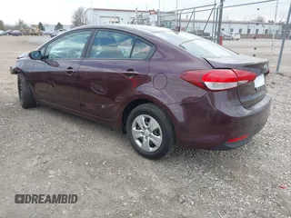 2017 Kia Forte LX with VIN 3KPFK4A75HE106261, listed as a IAAI auction lot 41830740 with 133,153 mi miles. Bid and sale history available at carsss.com. Image 3.