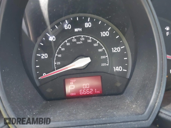 2013 Kia Rio LX with VIN KNADM5A33D6307061, listed as a IAAI auction lot 42143985 with 66,621 mi miles and . Bid and sale history available at DreamBid. Image 7.