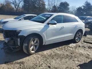 2023 Audi Q8 Premium with VIN WA1AVBF13PD036909, listed as a Copart auction lot 43448605 with 17,908 mi miles and Clean title. Bid and sale history available at DreamBid. Image 1.