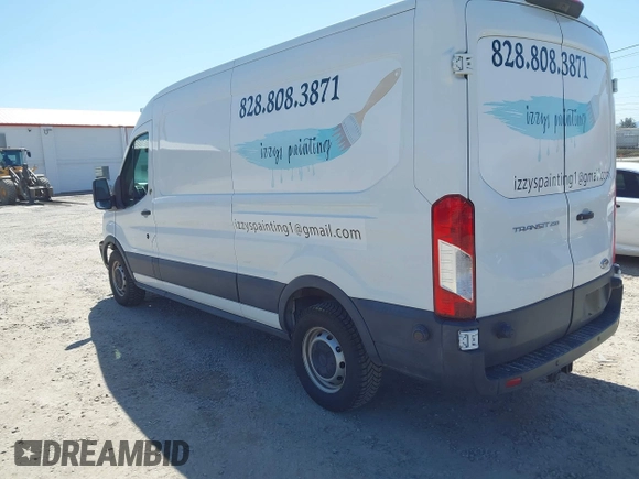 2018 Ford Transit with VIN 1FTYR2CM0JKB49923, listed as a IAAI auction lot 41977529 with 59,304 mi miles. Bid and sale history available at carsss.com. Image 3.