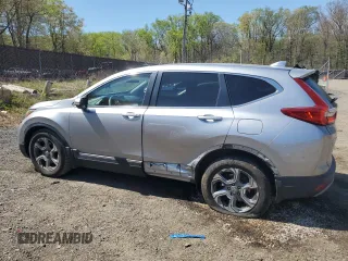 2019 Honda CR-V EX with VIN 2HKRW1H57KH509732, listed as a Copart auction lot 53638405 with 77,209 mi miles and Salvage Title. Bid and sale history available at carsss.com. Image 2.