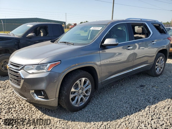 2021 Chevrolet Traverse Premier with VIN 1GNERKKW8MJ155041, listed as a Copart auction lot 75959764 with 67,072 mi miles and Salvage Title. Bid and sale history available at carsss.com. Image 1.