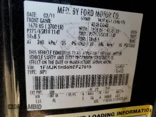 2011 Ford Expedition Max XLT с VIN 1FMJK1H58BEF27015, выставлен на аукционе Copart как лот 75452844 с пробегом 244 799 миль миль и Списание • Salvage title. История ставок и продаж доступна на DreamBid. Изображение 16.