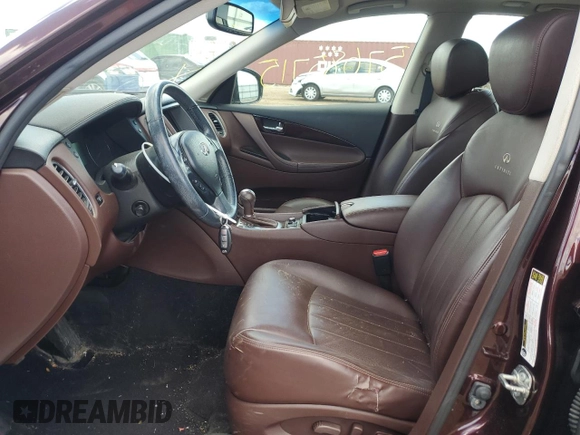 2012 Infiniti EX Journey z VIN JN1AJ0HR9CM450184, wystawiony jako Copart lot #57685715 z przebiegiem Nie podano mil oraz Szkoda całkowita • Salvage title. Historia ofert i sprzedaży dostępna na DreamBid. Obrazek 7.