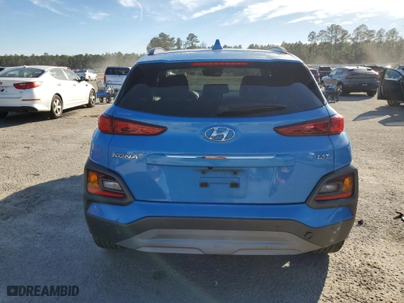 2019 Hyundai Kona Ultimate with VIN KM8K53A56KU274039, listed as a Copart auction lot 46414415 with 103,425 mi miles and Salvage Title. Bid and sale history available at carsss.com. Image 6.