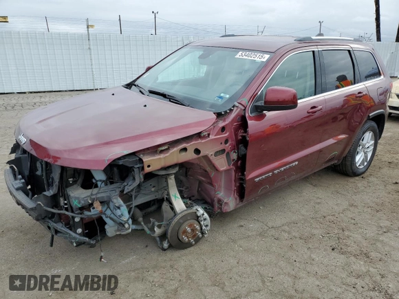 2018 Jeep Grand Cherokee Laredo E with VIN 1C4RJEAG5JC253697, listed as a Copart auction lot 53402515 with 55,649 mi miles and Salvage title. Bid and sale history available at DreamBid. Image 1.
