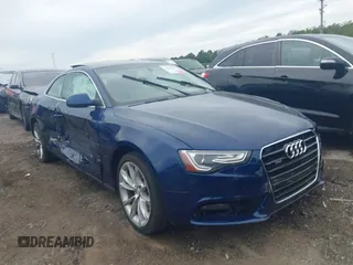 2013 Audi A5 Premium with VIN WAUCFAFR1DA033335, listed as a IAAI auction lot 40309698 with 111,940 mi miles and . Bid and sale history available at DreamBid. Image 1.